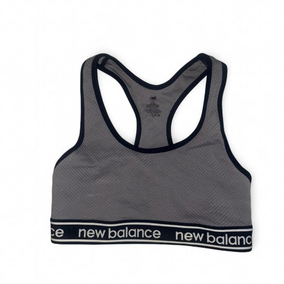 New Balance Other - New Balance Gray and Black Racerback Sports Bra Size L